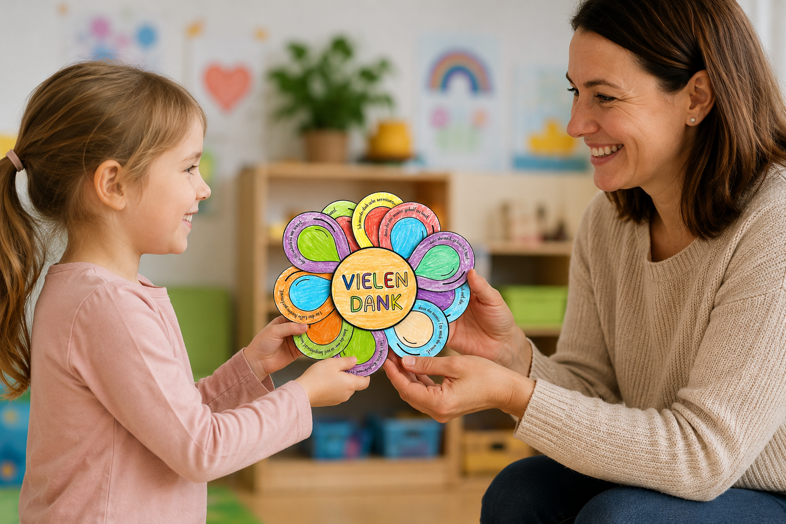 Abschiedsgeschenk für den Kindergarten – zum Ausmalen & Basteln