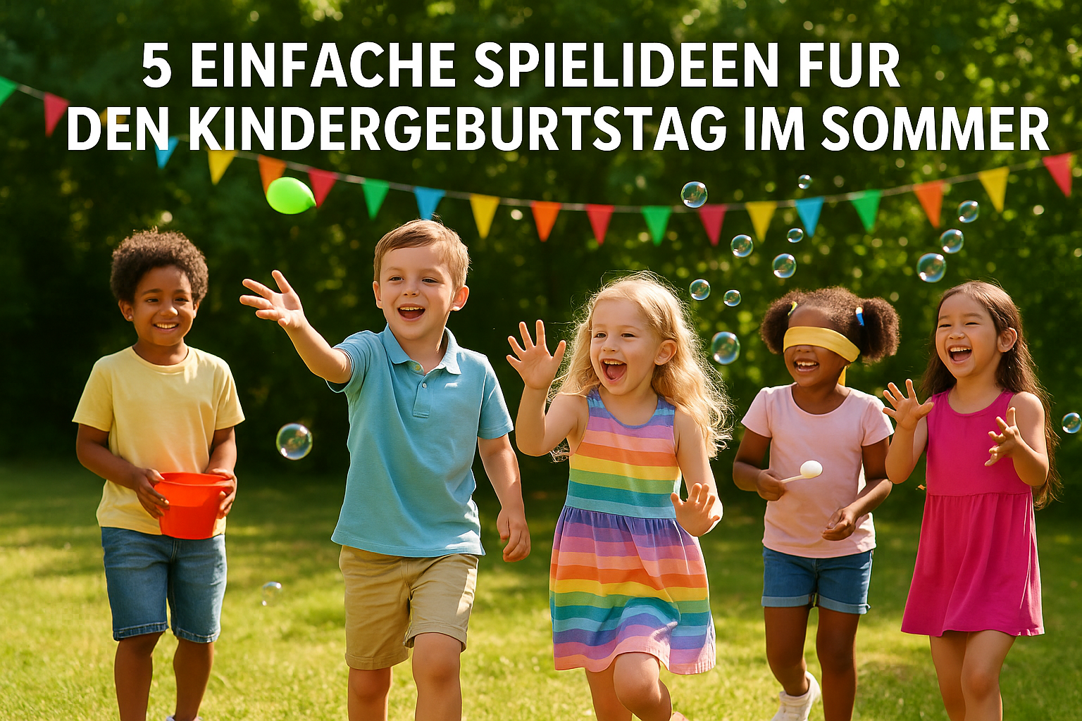 🏃♀️ 5 beliebte Geburtstagsspiele, die Kinder im Sommer lieben