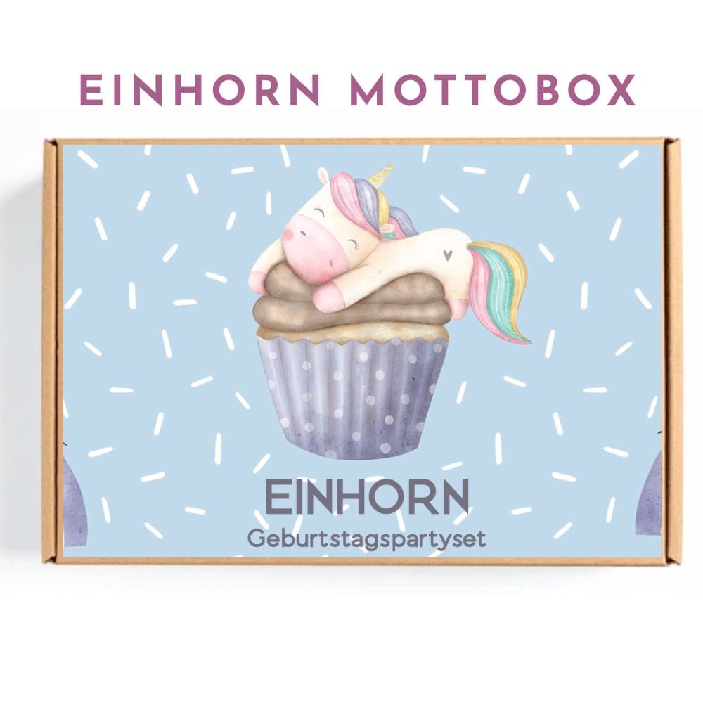 einhorn mottobox Kindergeburtstag