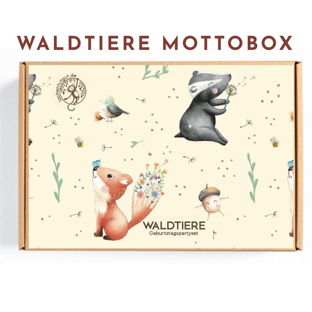 waldtiere mottobox Kindergeburtstag