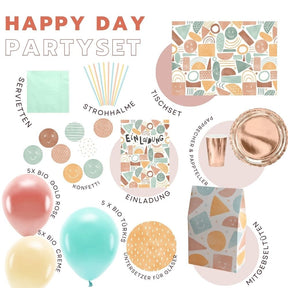ULTIMATIVES PARTYSET - Happy Day Geburtstag - alles in einer Box