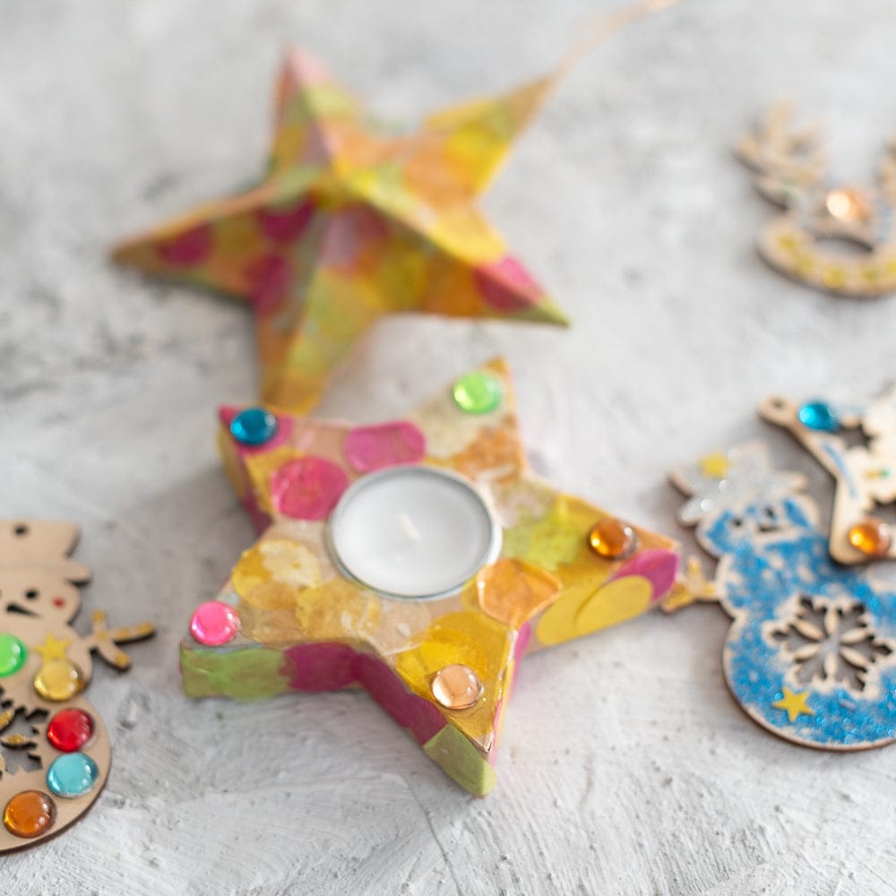 Kreative Weihnachtsbastelbox für 2 Kinder