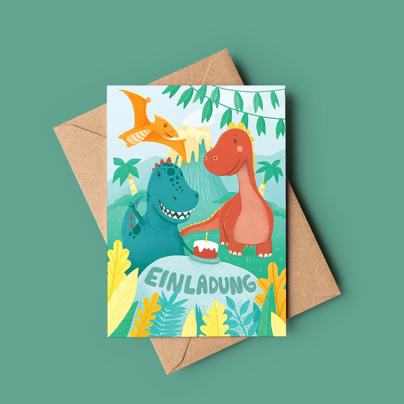 dino einladungen , kindergeburtstag einladung dino