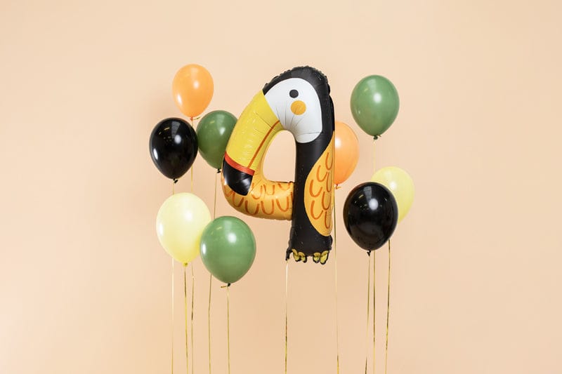 Folienluftballon Zahl 4 Tucan