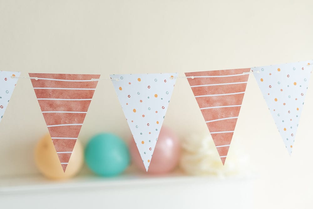 Happy Day Girlande inkl. Konfetti