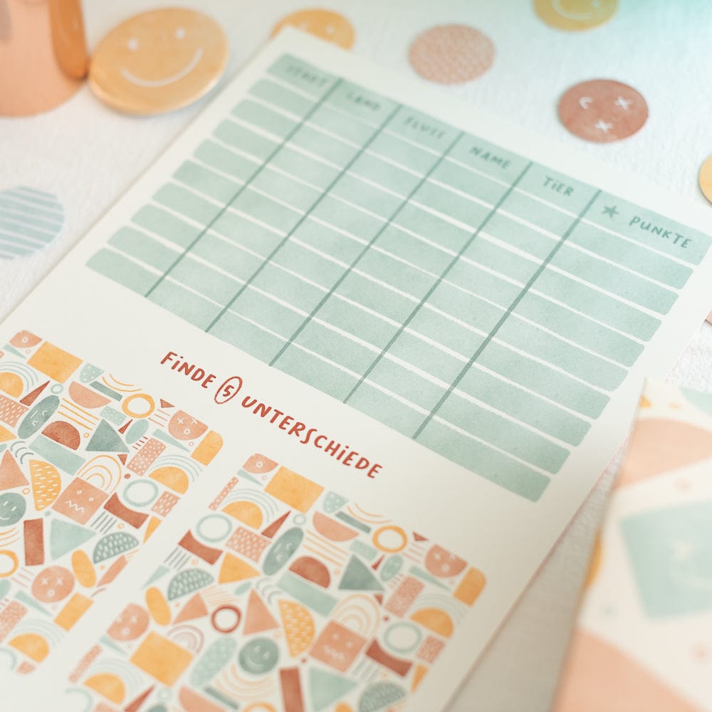 Tischsets zum Spielen - Happy Day - 10 Stück