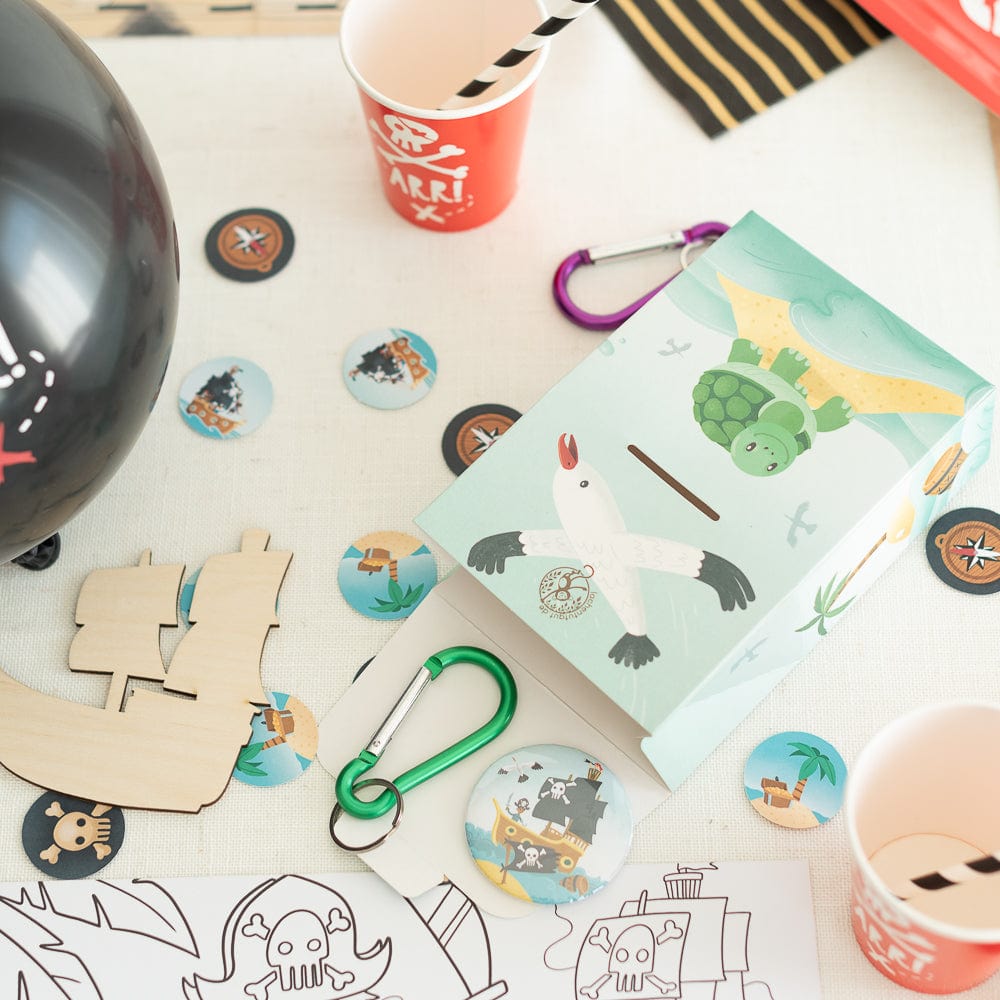 piraten geburtstag, piraten partyset, piraten mottobox, piraten Kindergeburtstag deko