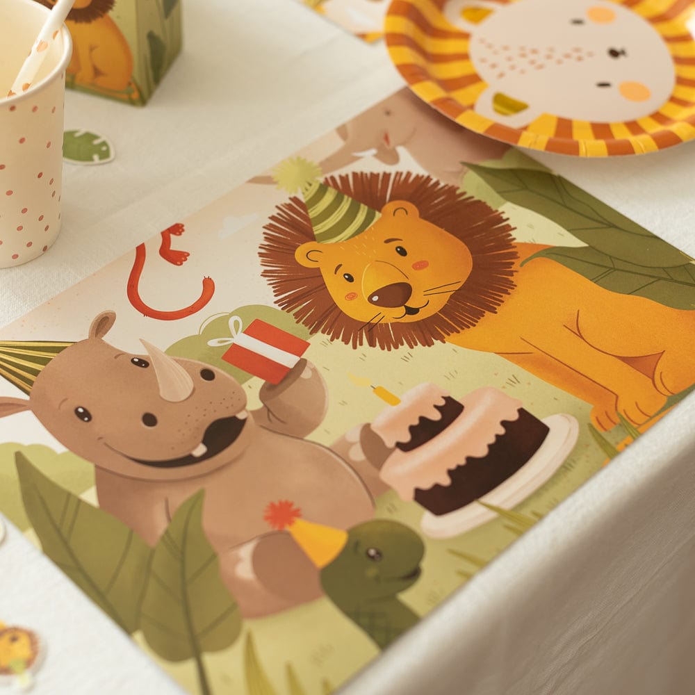 Tischset zum Ausmalen - Safari - 10 Stück