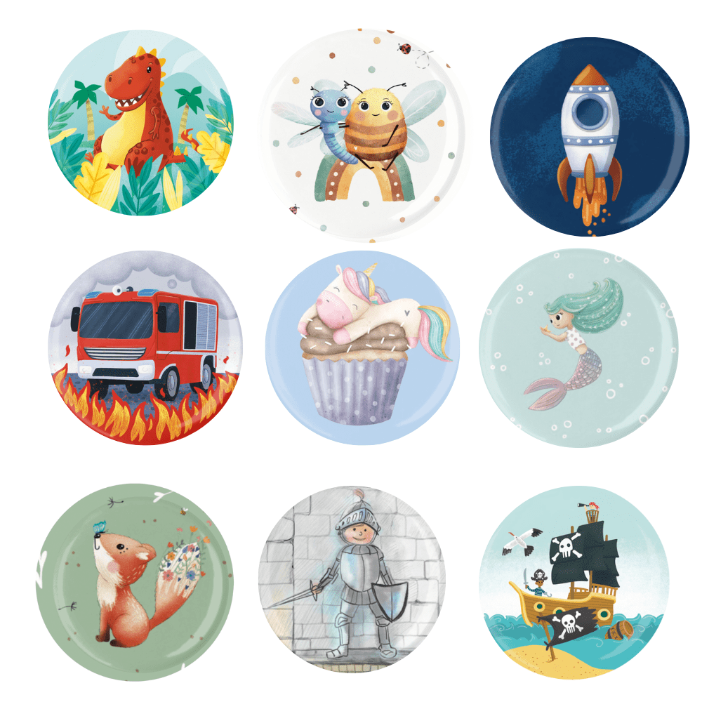 Magnete MIX - 9 Stück - Mitgebsel