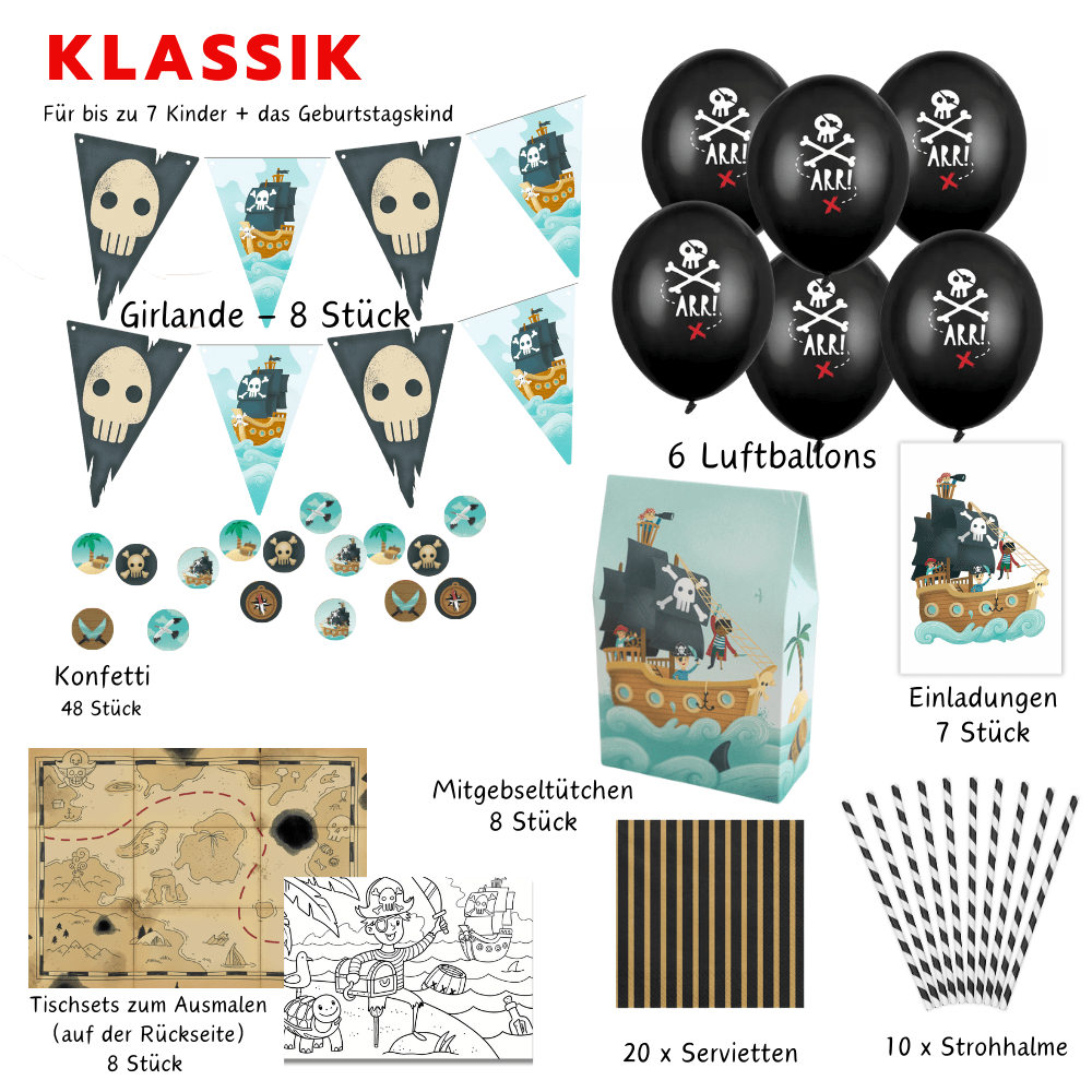 piraten geburtstag mottobox