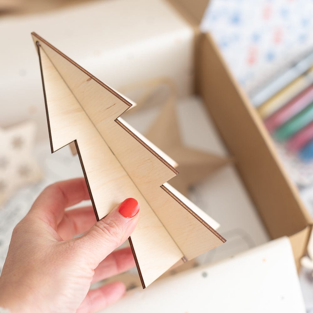 Kreative Weihnachtsbastelbox für 2 Kinder
