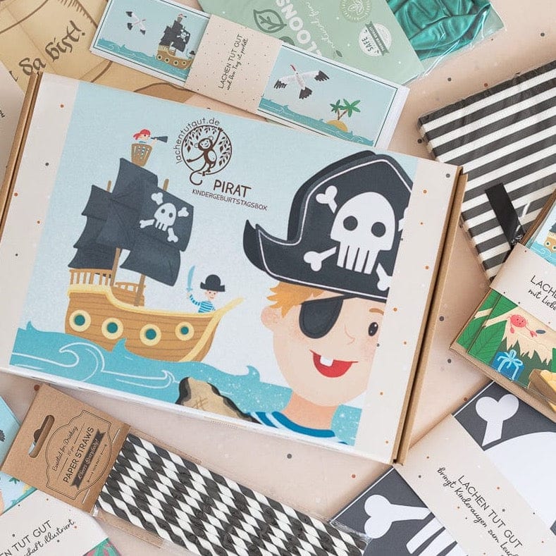 Kindergeburtstag Pirat Piraten Mottoparty Motto Mottobox Deko Tischdeko Dekoration Jungen