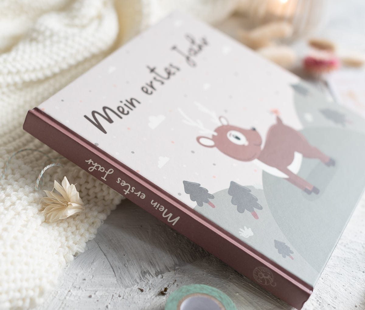Mein erstes Jahr, Erinnerungsbuch, Geschenk zur Geburt, Geschenk für Eltern Babybuch Mein erstes Jahr