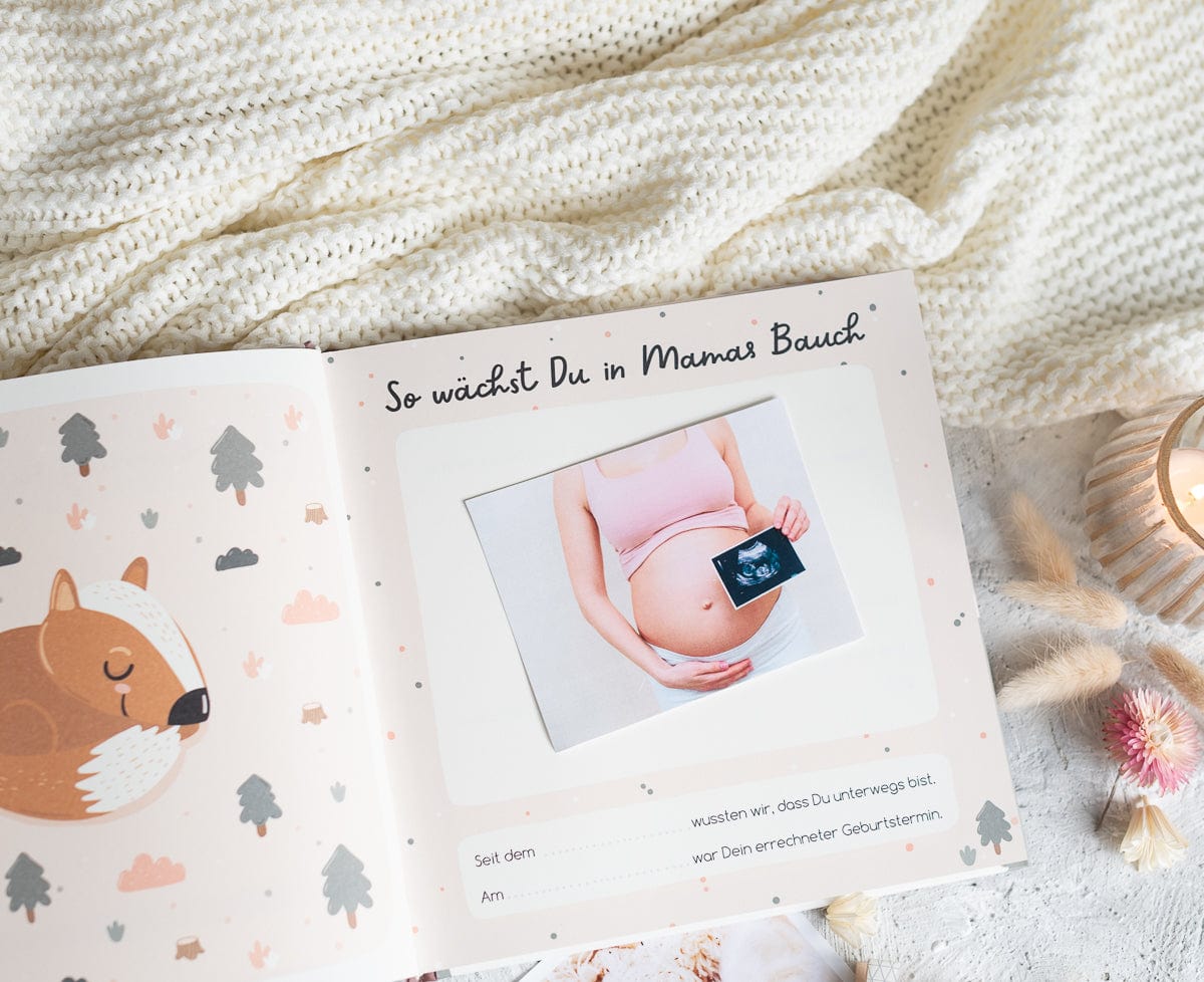 Mein erstes Jahr, Erinnerungsbuch, Geschenk zur Geburt, Geschenk für Eltern Babybuch Mein erstes Jahr