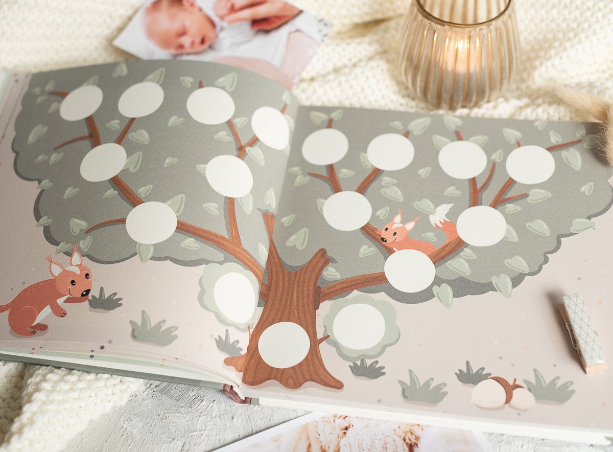 Mein erstes Jahr, Erinnerungsbuch, Geschenk zur Geburt, Geschenk für Eltern Babybuch Mein erstes Jahr