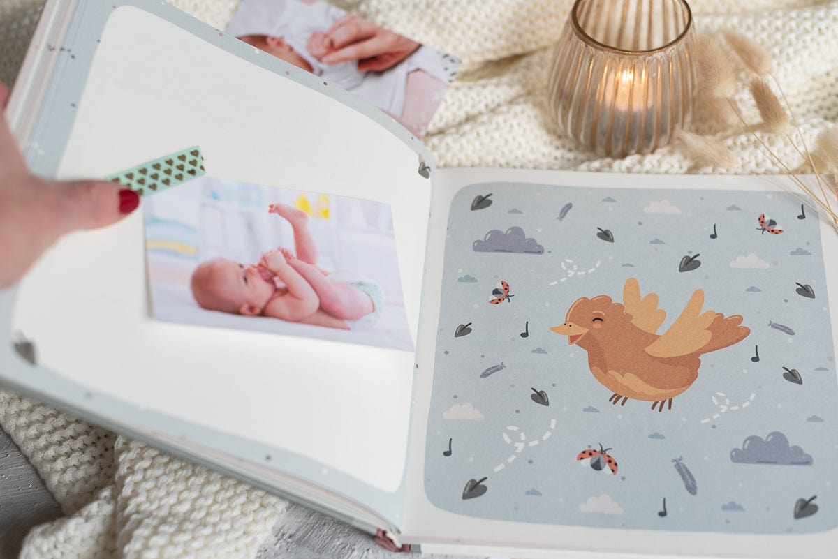 Mein erstes Jahr, Erinnerungsbuch, Geschenk zur Geburt, Geschenk für Eltern Babybuch Mein erstes Jahr