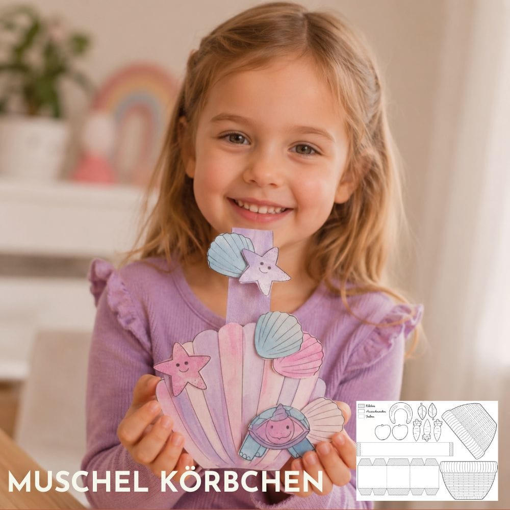 Meerjungfrau Bastelbogen - Download