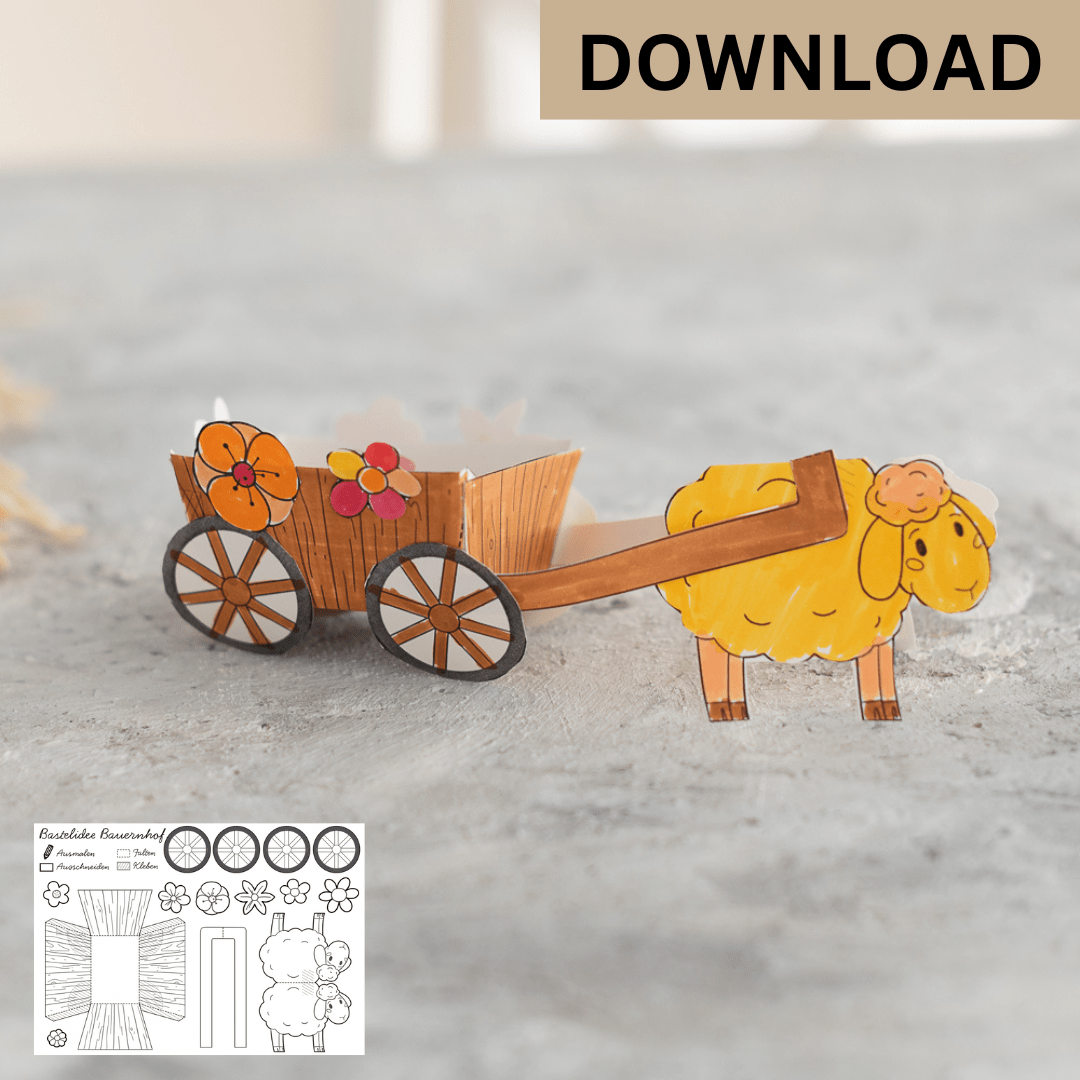 Bauernhof Geburtstag Bastelbogen Download
