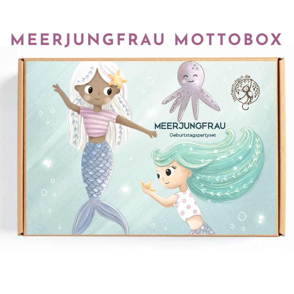 Meerjungfrau   mottobox Kindergeburtstag 