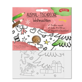 Maldecke aus Papier - Motiv Weihnachten