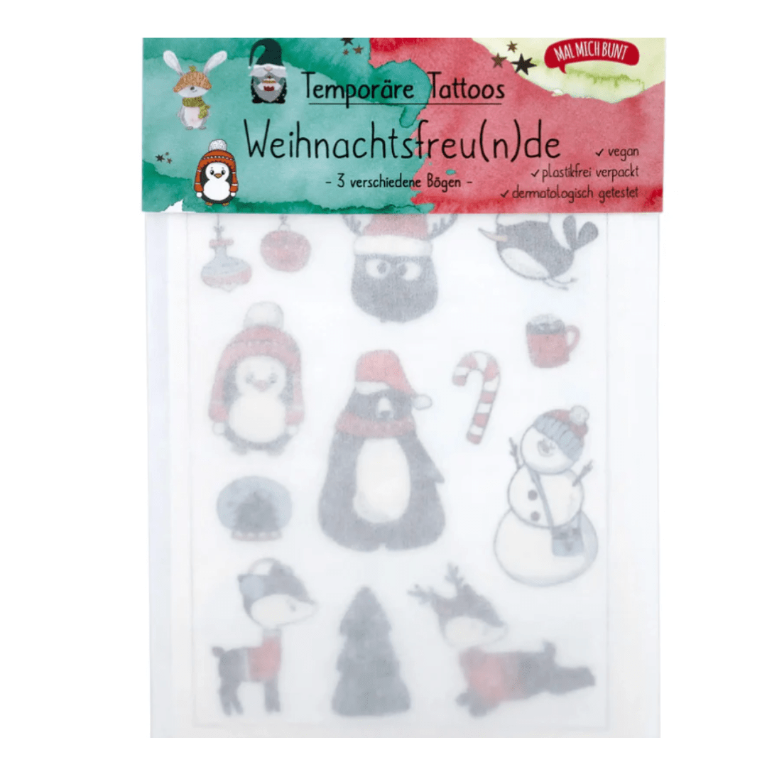 Weihnachten- Nachhaltige Kindertattoos