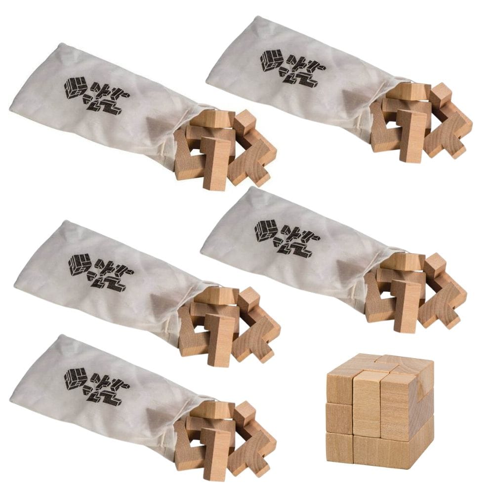 6 x Holzpuzzle- Mitgebsel