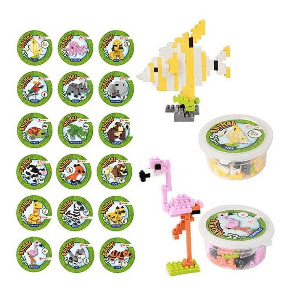 Tiere Mini Bausteine 6 stück