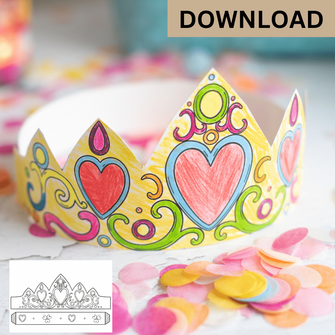 Prinzessinnen Krone Bastelbogen Download