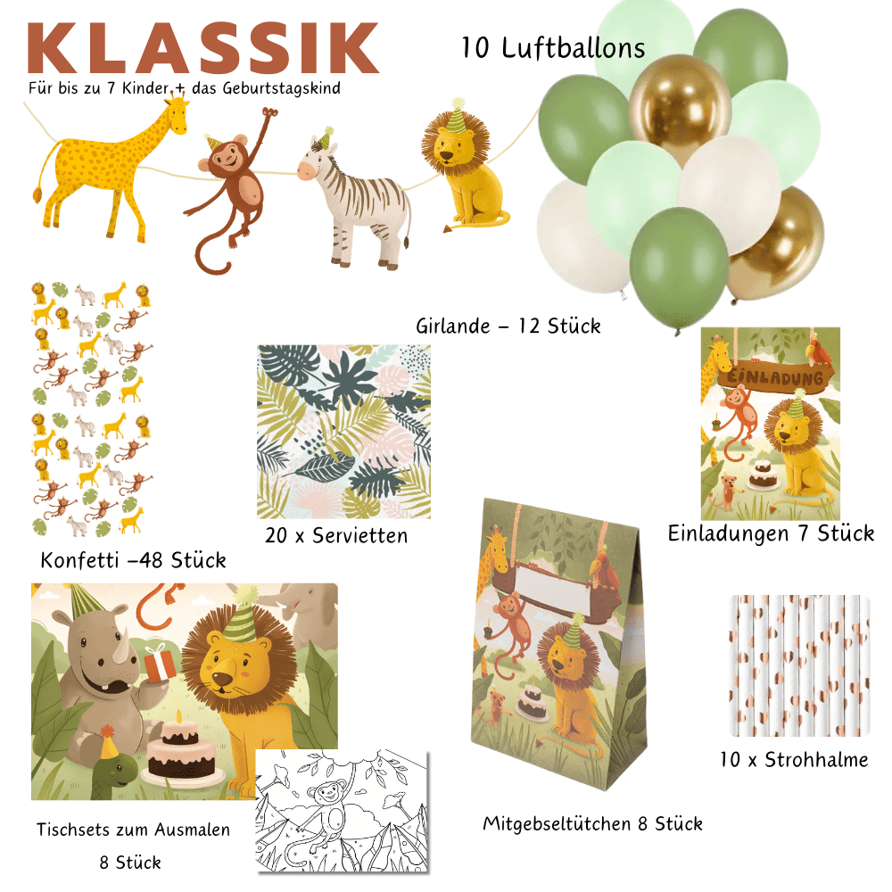 Partyset - Safari Geburtstag