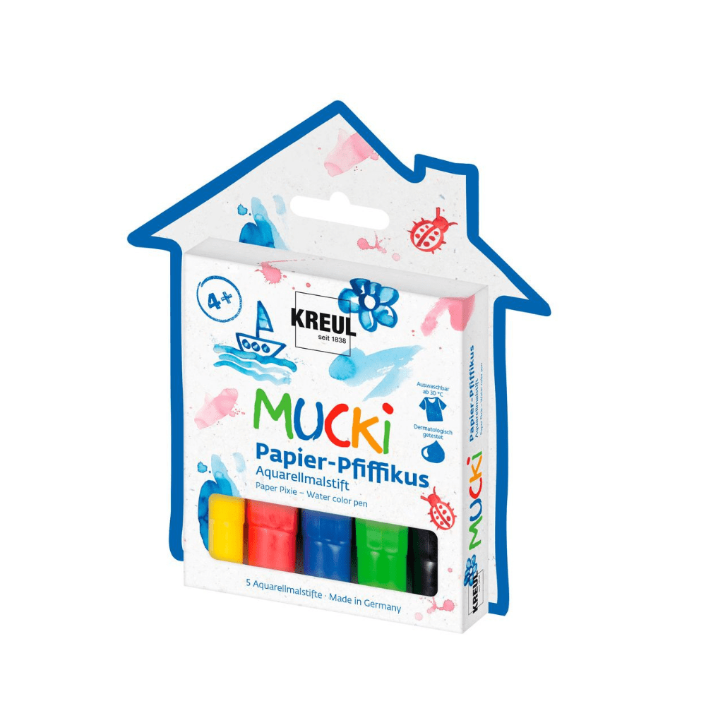 MUCKI Papier-Pfiffikus Aquarellmalstift 5er Set