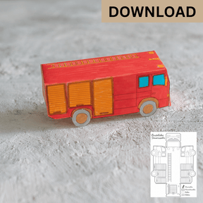 Feuerwehr Geburtstag Bastelbogen - Download
