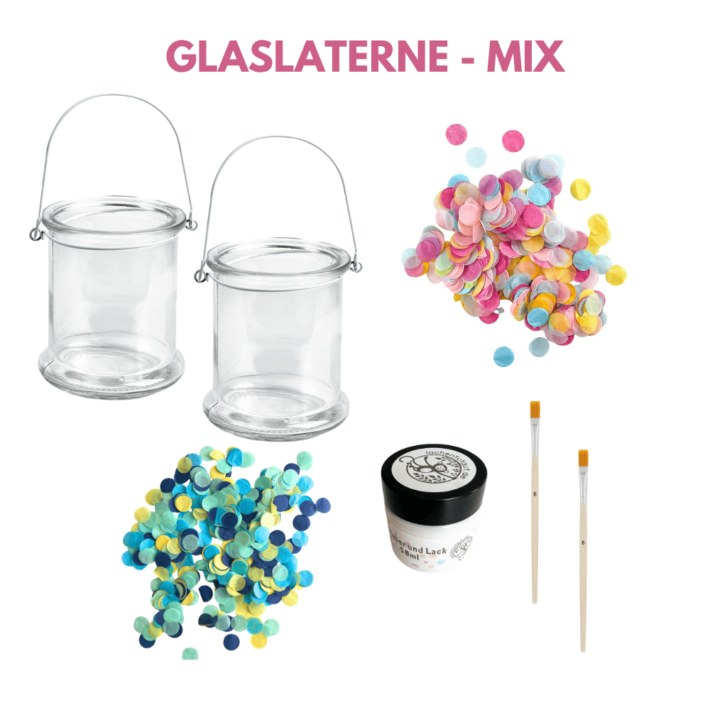 Glaslaterne - Konfetti Kreativ-Set