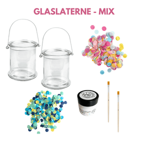 Glaslaterne - Konfetti Kreativ-Set
