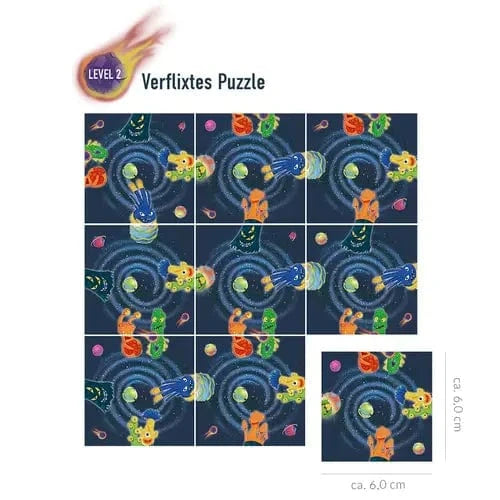 Mini Puzzle Space 4 Stück
