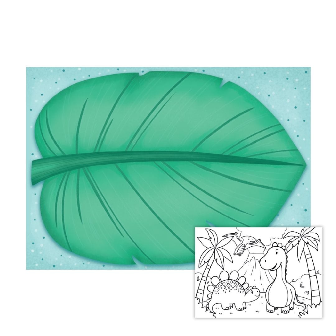 Tischsets zum Ausmalen - Dino - 10 Stück