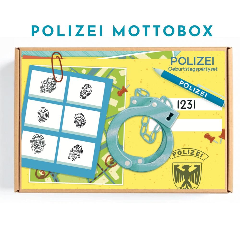 polizei mottobox Kindergeburtstag 