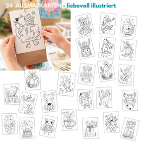 Weihnachts-Bastelbox für viele kreative Stunden