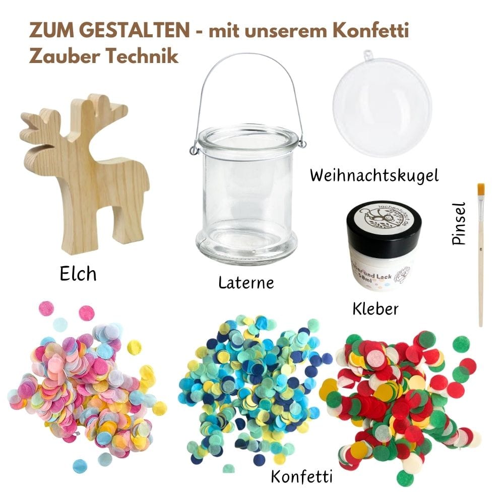 Weihnachts-Bastelbox für viele kreative Stunden