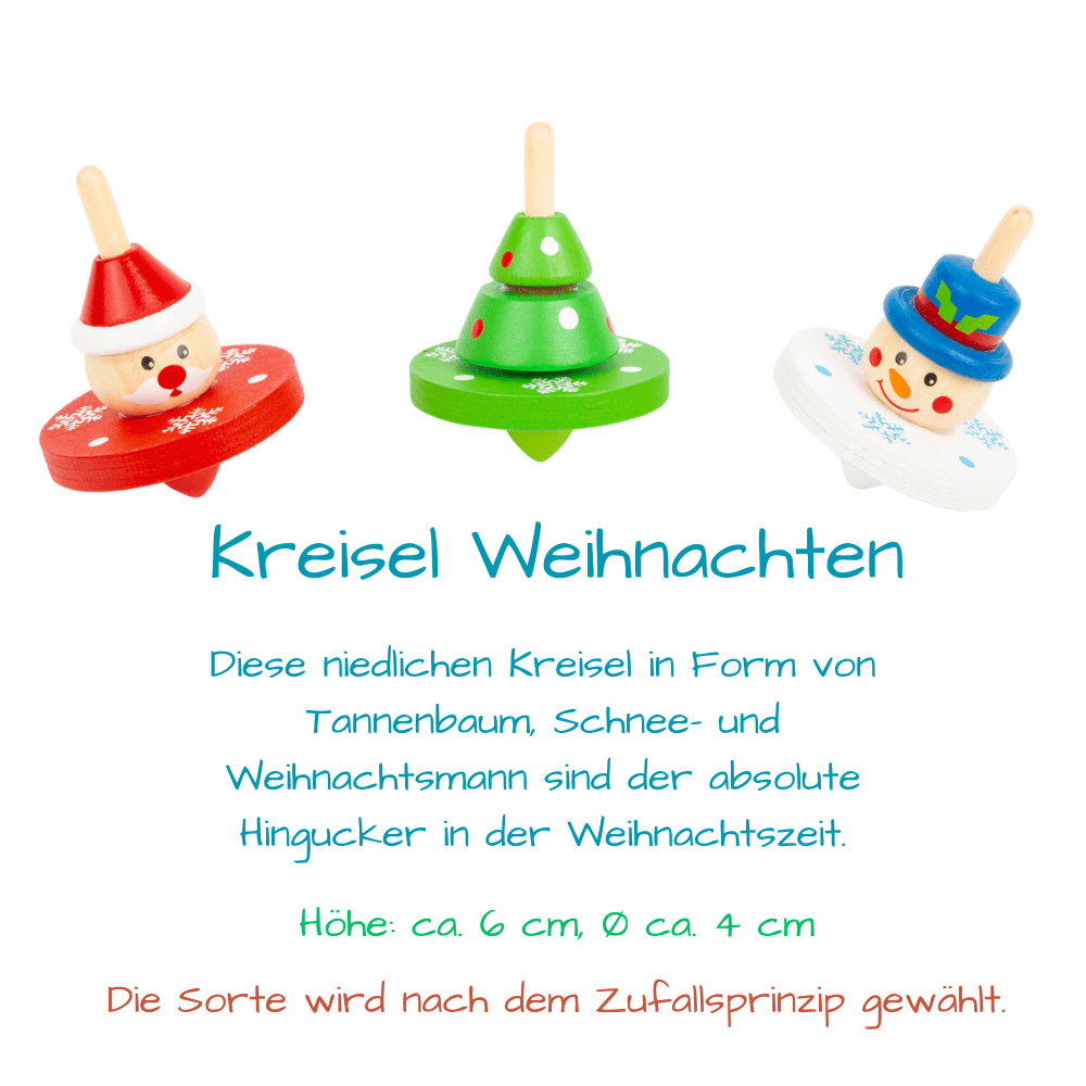 Ergänzung für Deinen Adventskalender - 8 x hochwertige Holzspielzeuge