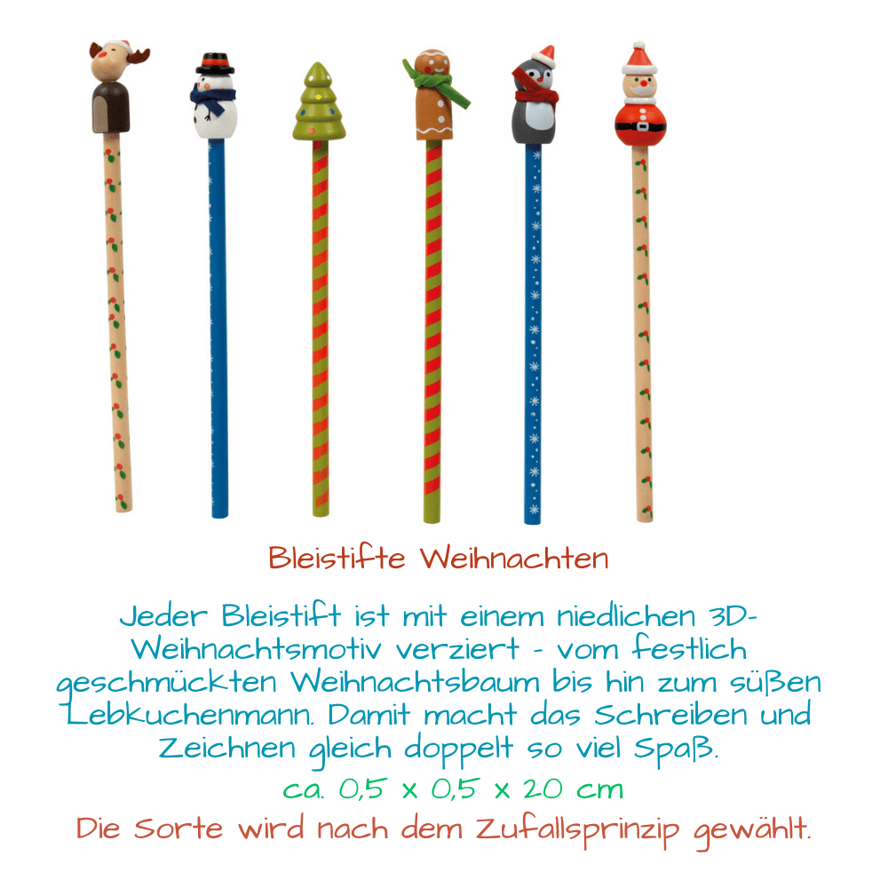 Ergänzung für Deinen Adventskalender - 8 x hochwertige Holzspielzeuge