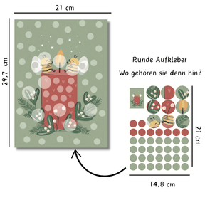 Weihnachts-Sticker-Puzzle