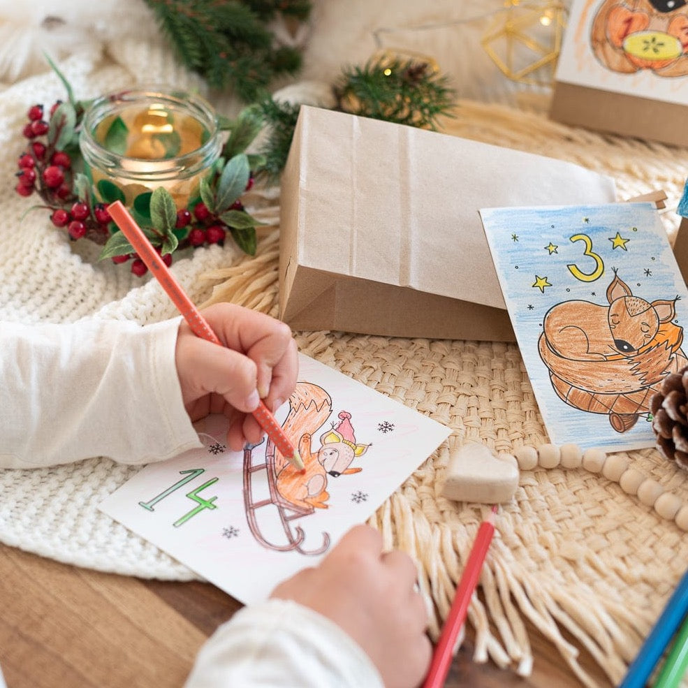 Adventskalender  - zum Ausmalen - Download