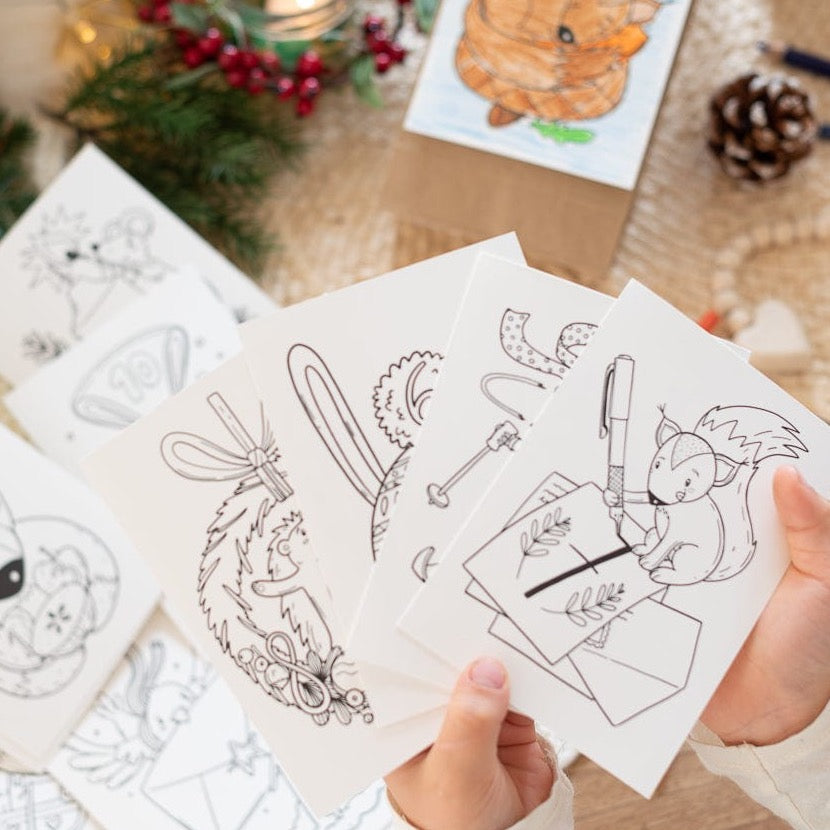 Adventskalender  - zum Ausmalen - Download