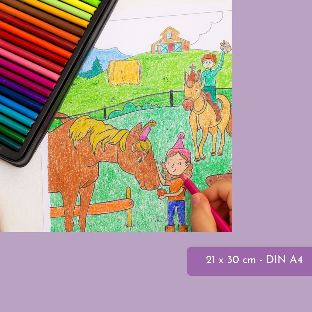 Ausmalspass- 16 liebevoll illustrierte Ausmalblätter