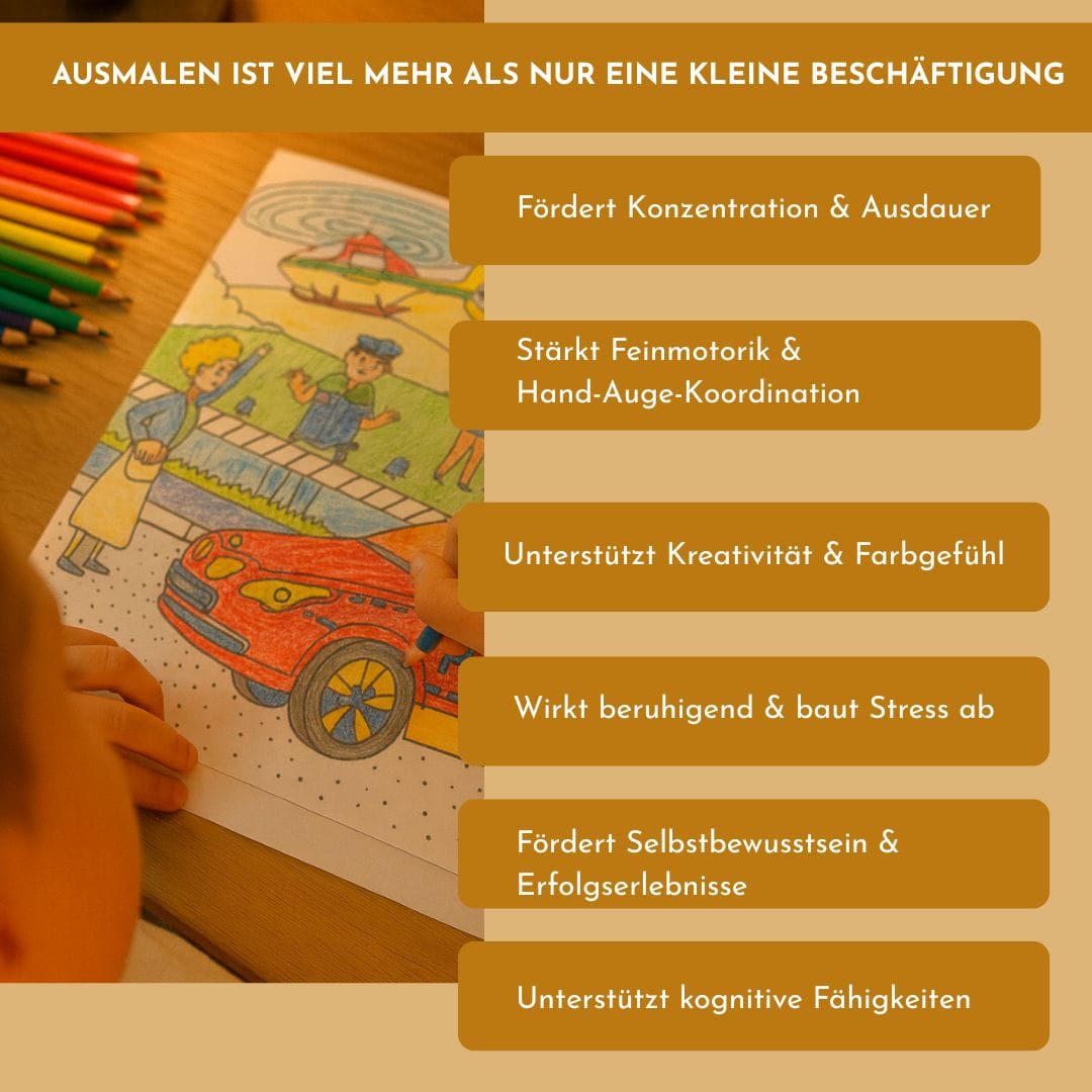 Ausmalspass- 16 liebevoll illustrierte Ausmalblätter