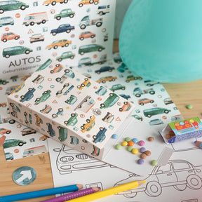 Einladung Auto - 10 Stück
