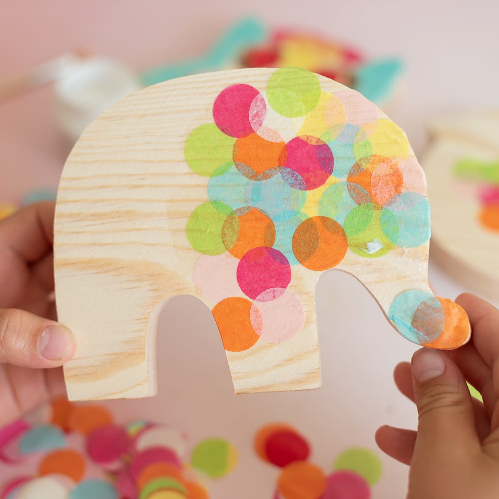 Kreatives Bastelset „Elefant mit Konfetti“