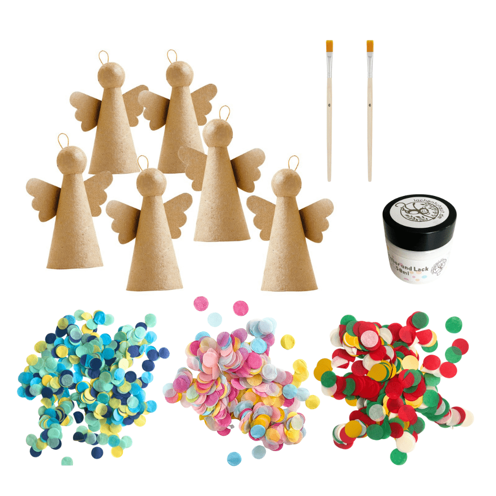 Weihnachtsengel - Konfetti Kreativ Set