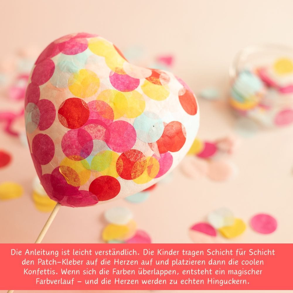 Bastelset - Konfetti-Herzen