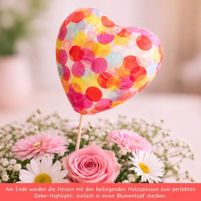 Bastelset - Konfetti-Herzen